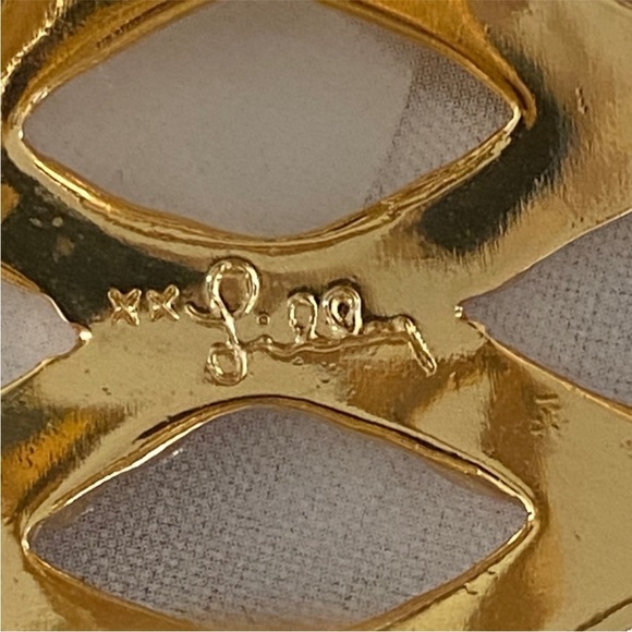 🆕 LILLY PULITZER Gold Tone Beautiful weave cuff Bracelet 😍 - Picture 3 of 16